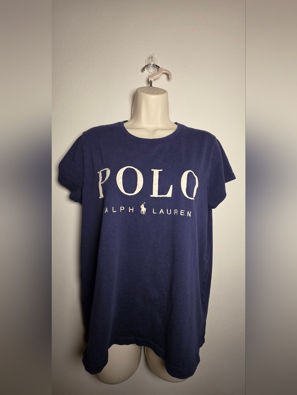 Polo by Ralph Lauren Navy Logo Crew Neck T‑Shirt